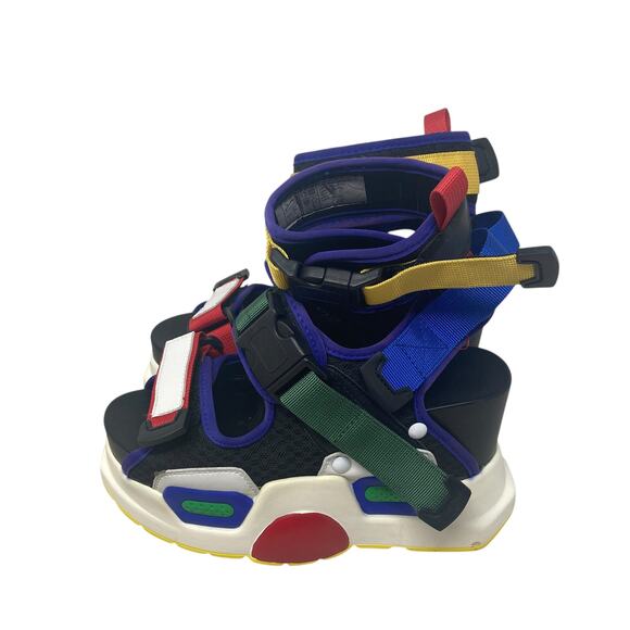 Anthony Wang Mulberry 01 Platform Sandals Multicolored - Picture 5 of 12